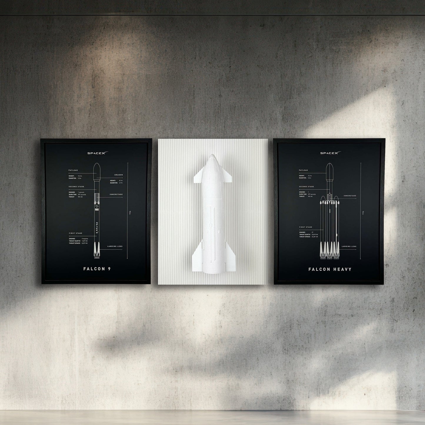Starship set | SpaceEngrave | SpaceForm