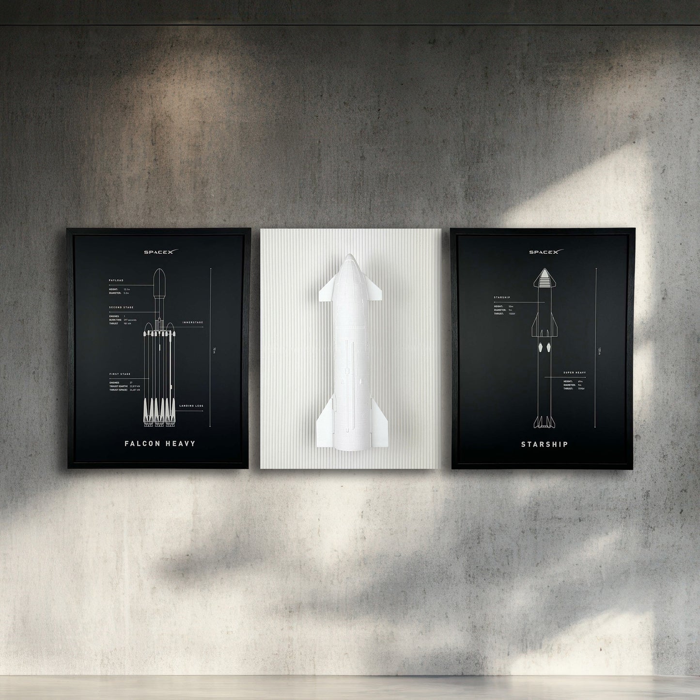 Starship set | SpaceEngrave | SpaceForm