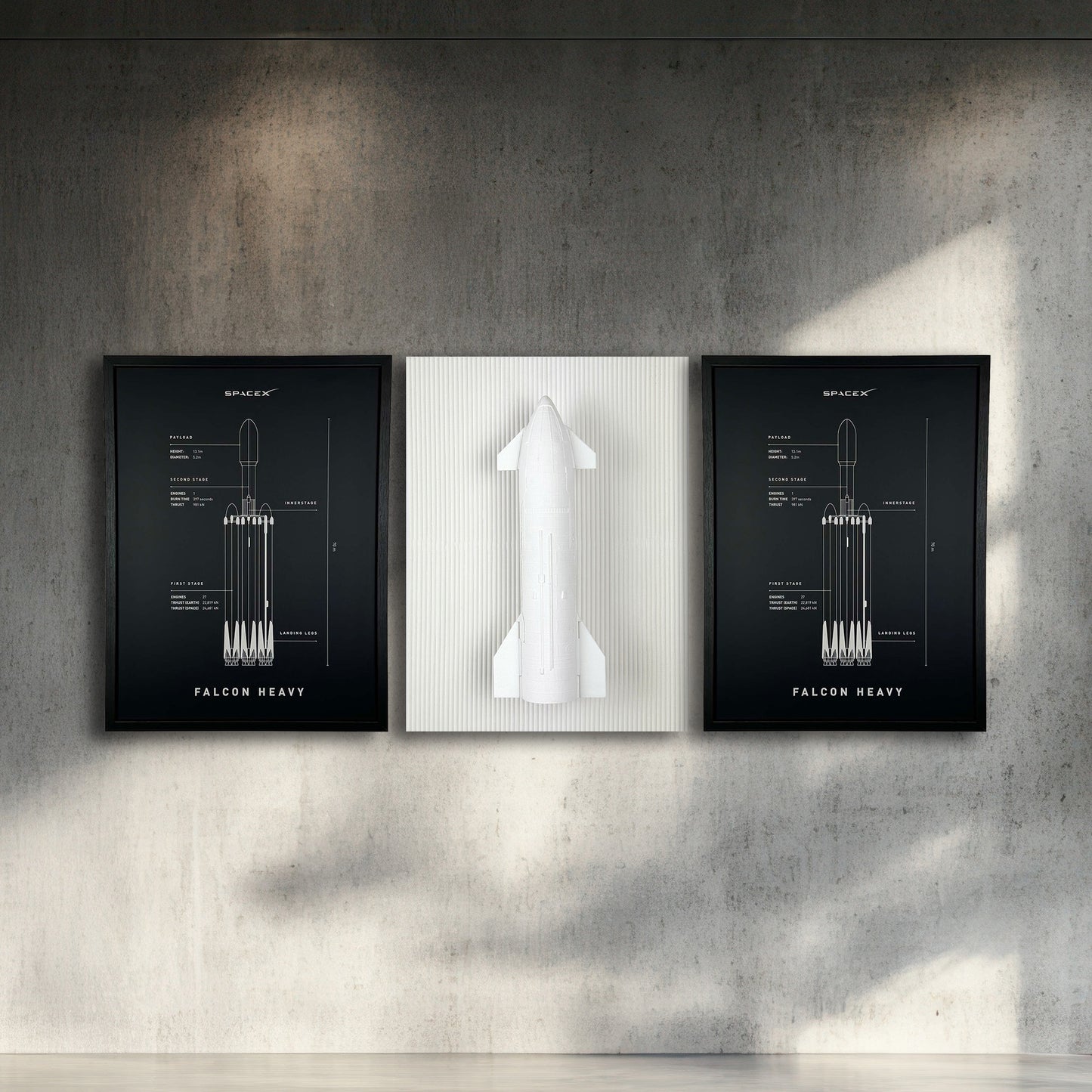 Starship set | SpaceEngrave | SpaceForm